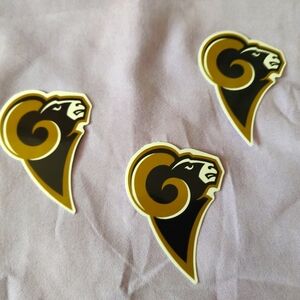 Rams THEMED Stickers Lot of 3 NEW unbranded